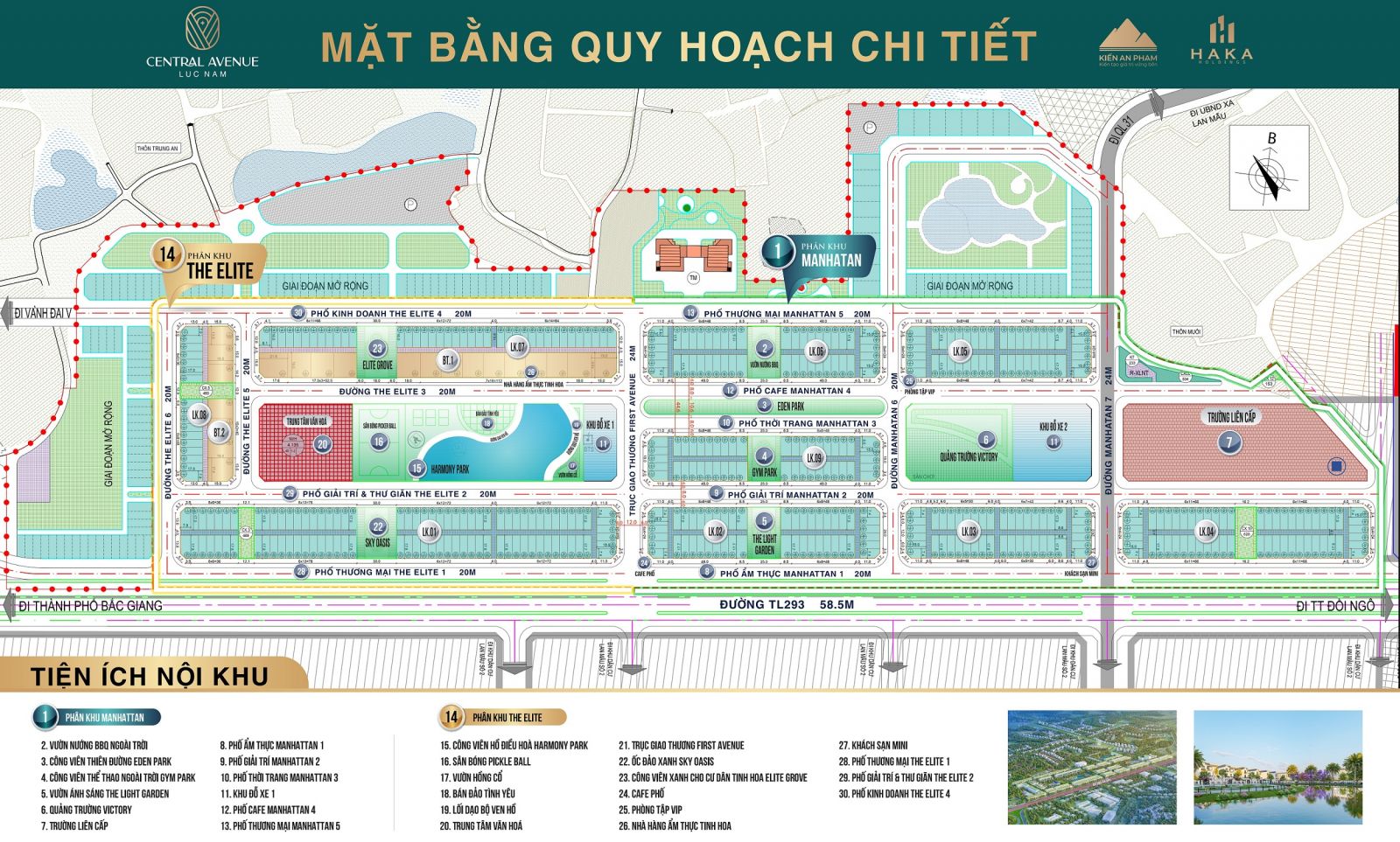 mặt bằng Avenue Lục Nam